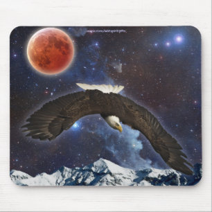 Weltraum-Adler, Gebirge Fantasy Mousepad