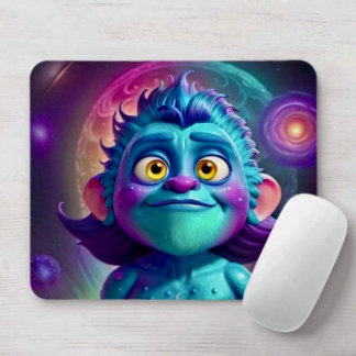 Weltraum-Alien & Freund Mousepad