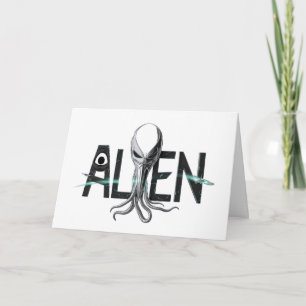 Weltraum-Alien-Leerkarte Karte