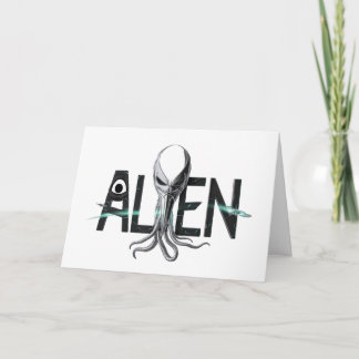 Weltraum-Alien-Leerkarte Karte