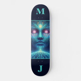Weltraum-Alien Personalisiertes Skateboard