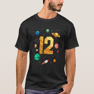 Weltraum Astronaut 12. Geburtstag Junge 12 Jahre O T-Shirt