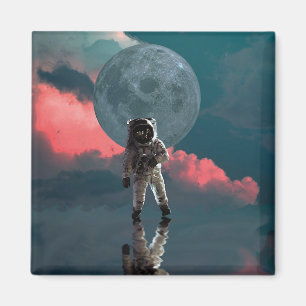 Weltraum Astronaut Art Space Anzug Clipart Magnet