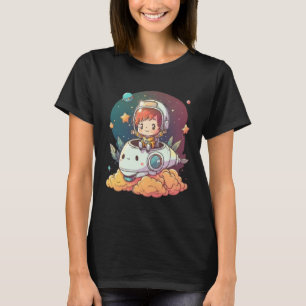 Weltraum Astronaut Dog Earth Planet Astronomie Spa T-Shirt