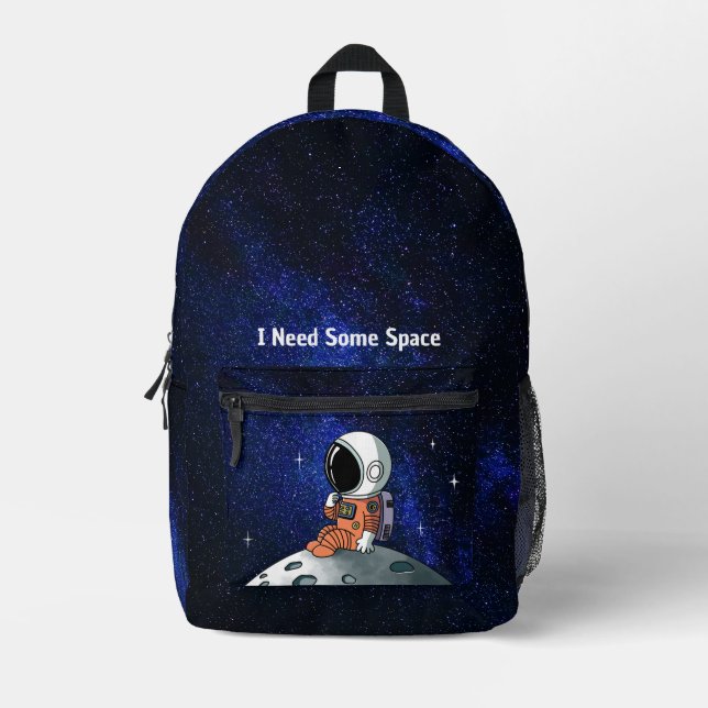 Weltraum, Astronaut, Raumfahrer, maßgeschneidert Bedruckter Rucksack (Vorderseite)