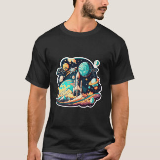 Weltraum Astronaut Wissenschaft Planeten Weltraum T-Shirt