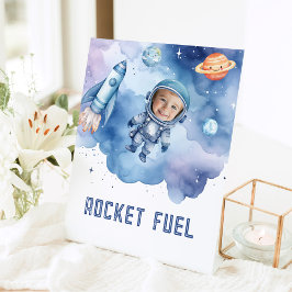 Weltraum-Astronauten-Geburtstagsparty Rocket Fuel Sockelschild