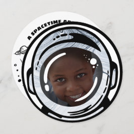 Weltraum-Astronautin Einladung zum Geburtstag Foto