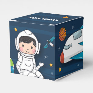 Weltraum-Astronautin Geburtstagspartei Geschenkschachtel