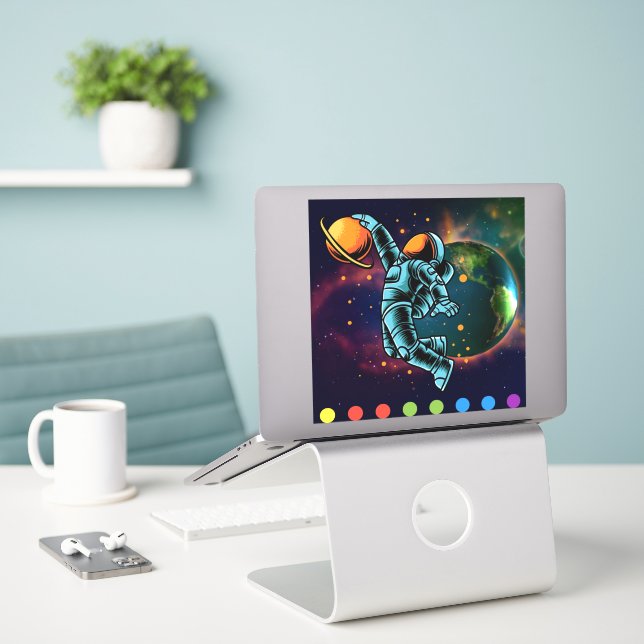 Weltraum Aufkleber (Laptop auf Schreibtisch)