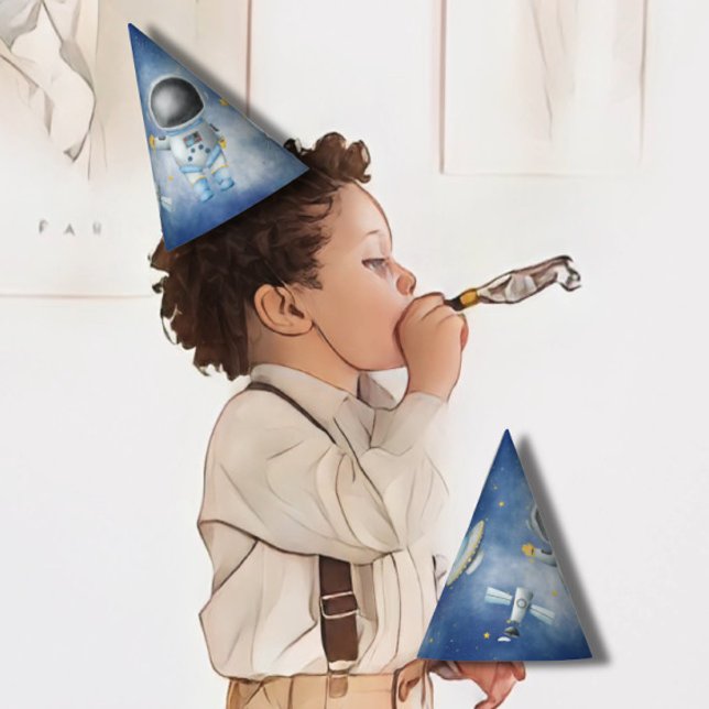 Weltraum Baby Astronaut Boy Raketen ufp Stern Gebu Partyhütchen (Von Creator hochgeladen)