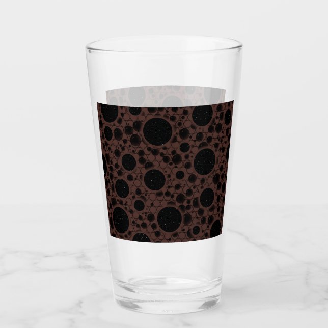 Weltraum-Blasen - braun Glas (Vorderseite)