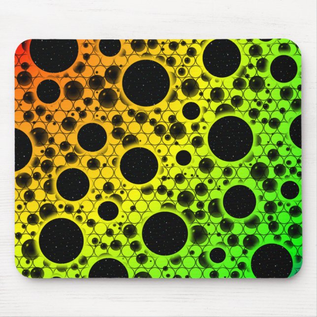 Weltraum-Blasen - Rainbow-ROYGB Mousepad (Vorne)