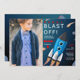 Weltraum Einladung zum Foto am Geburtstag
