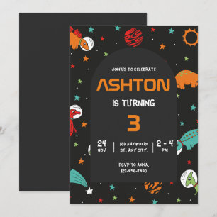 Weltraum - Einladung zum Geburtstag, Astronaut Kin