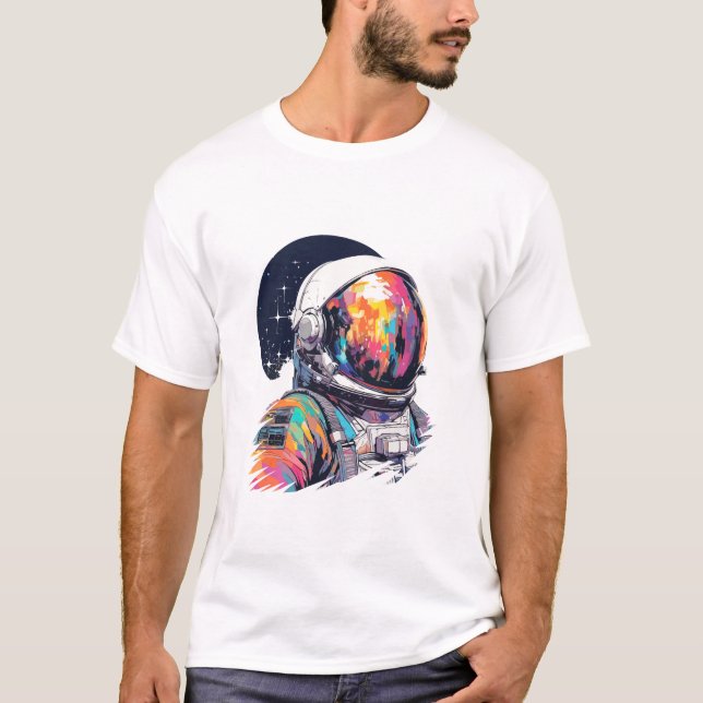 Weltraum-Erlebnis für Astronauten T-Shirt (Vorderseite)