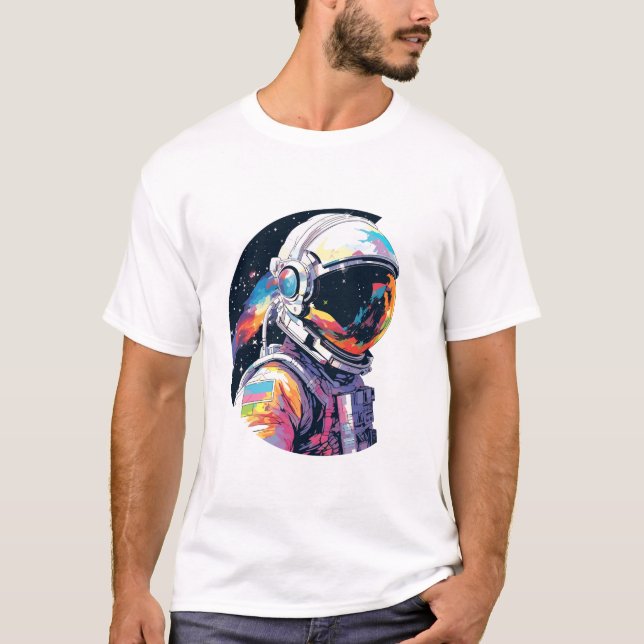 Weltraum-Erlebnis für Astronauten T-Shirt (Vorderseite)