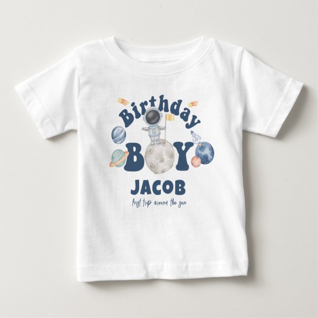 Weltraum Erste Reise durch das Sun Birthday T-Shir Baby T-shirt (Vorderseite)