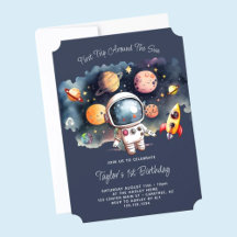 Weltraum Erste Reise um die Sonne 1. Geburtstag