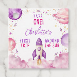 Weltraum Erste Reise um die Sonne zum Geburtstag Geschenkanhänger