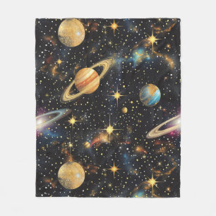Weltraum fleecedecke
