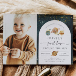 Weltraum-Foto - Einladung zum Geburtstag | Erste R