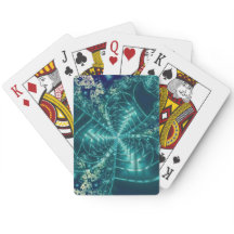 Weltraum | Fraktal in Blau und Weiß