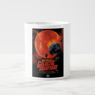 Weltraum-Friedhof-Totenschädel-Halloween-Galaxie d Jumbo-Tasse