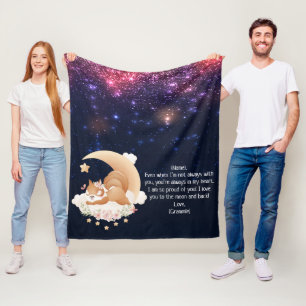 Weltraum Funken Verspieltes Eichhörnchen Individue Fleecedecke