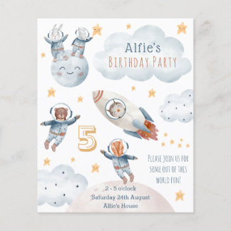 Weltraum für Kid Astronaut zum Geburtstag