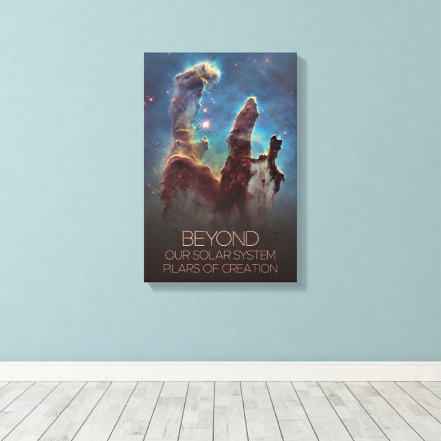 Weltraum, Galaxie, Milchstraße, Pilare der Schöpfu Leinwanddruck (Insitu (Holzboden))