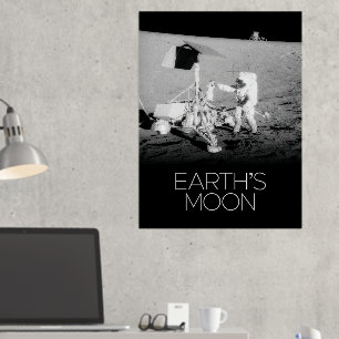 Weltraum, Galaxie, Sonnensystem, Mond der Erde Foliendrucke
