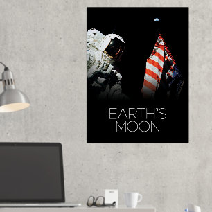 Weltraum, Galaxie, Sonnensystem, Mond der Erde Foliendrucke