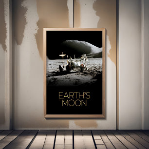 Weltraum, Galaxie, Sonnensystem, Mond der Erde Fotodruck