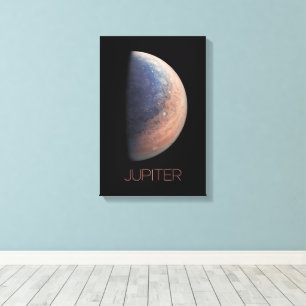 Weltraum, Galaxie, Sonnensystem, Planet Jupiter Leinwanddruck