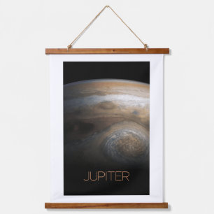Weltraum, Galaxie, Sonnensystem, Planet Jupiter Wandteppich Mit Holzrahmen