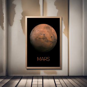Weltraum, Galaxie, Sonnensystem, Planet-Mars Fotodruck