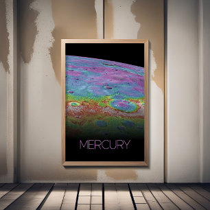 Weltraum, Galaxie, Sonnensystem, Planet-Merkur Fotodruck