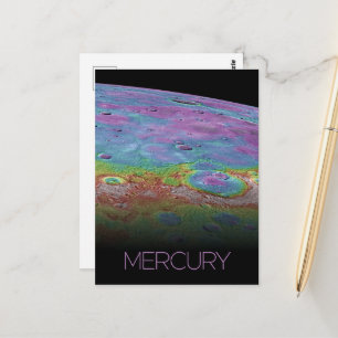 Weltraum, Galaxie, Sonnensystem, Planet-Merkur Postkarte