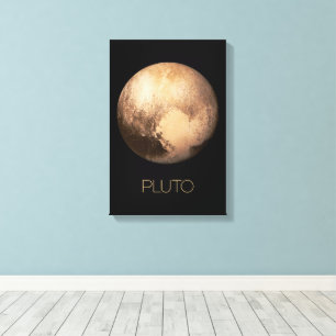 Weltraum, Galaxie, Sonnensystem, Planet Pluto Leinwanddruck