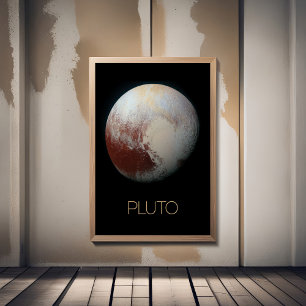 Weltraum, Galaxie, Sonnensystem, Planet Pluto Poster