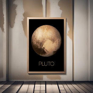 Weltraum, Galaxie, Sonnensystem, Planet Pluto Poster