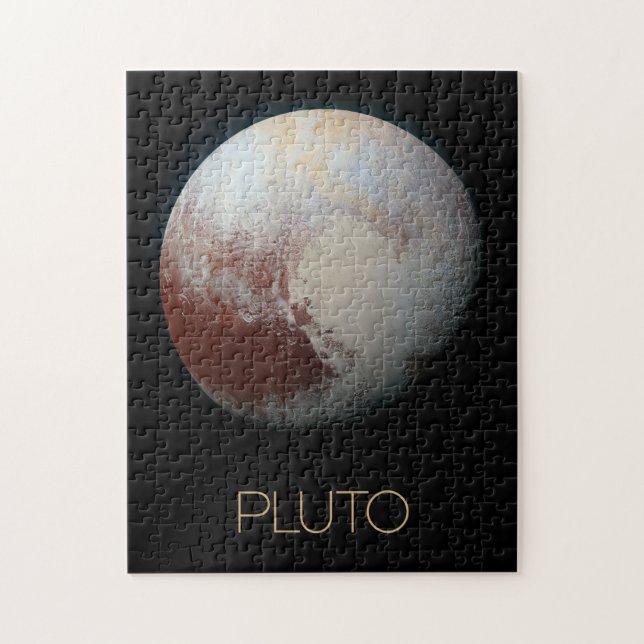 Weltraum, Galaxie, Sonnensystem, Planet Pluto Puzzle (Vertikal)