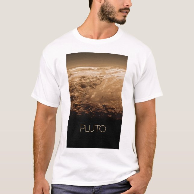 Weltraum, Galaxie, Sonnensystem, Planet Pluto T-Shirt (Vorderseite)