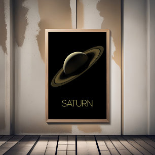 Weltraum, Galaxie, Sonnensystem, Planet Saturn Fotodruck