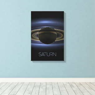 Weltraum, Galaxie, Sonnensystem, Planet Saturn Leinwanddruck