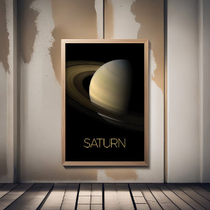 Weltraum, Galaxie, Sonnensystem, Planet Saturn Poster