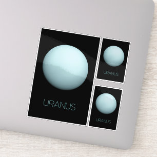 Weltraum, Galaxie, Sonnensystem, Planet Uranus Aufkleber