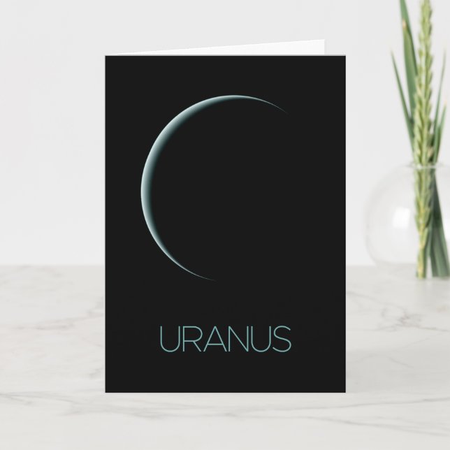 Weltraum, Galaxie, Sonnensystem, Planet Uranus Karte (Vorderseite)