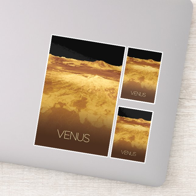 Weltraum, Galaxie, Sonnensystem, Planet Venus Aufkleber (Detail)